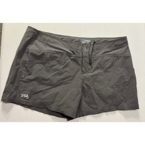 Huk Women's Gray Shorts XL Quick Dry Fishing Outdoors Hiking Sporty Clean Girl